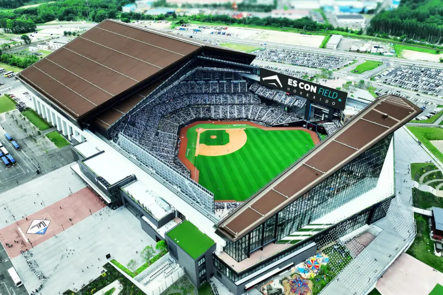 上空からみたES CON FIELDの様子